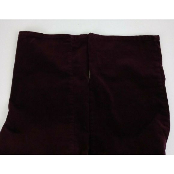 St John's Bay Corduroy Burgandy Bootcut Pants Size 10 - Picture 7 of 9